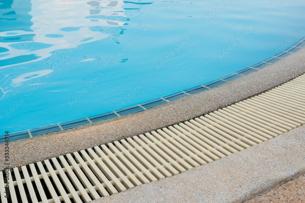 Pool Overflow Drain Grate 250mm Sold Per Meter